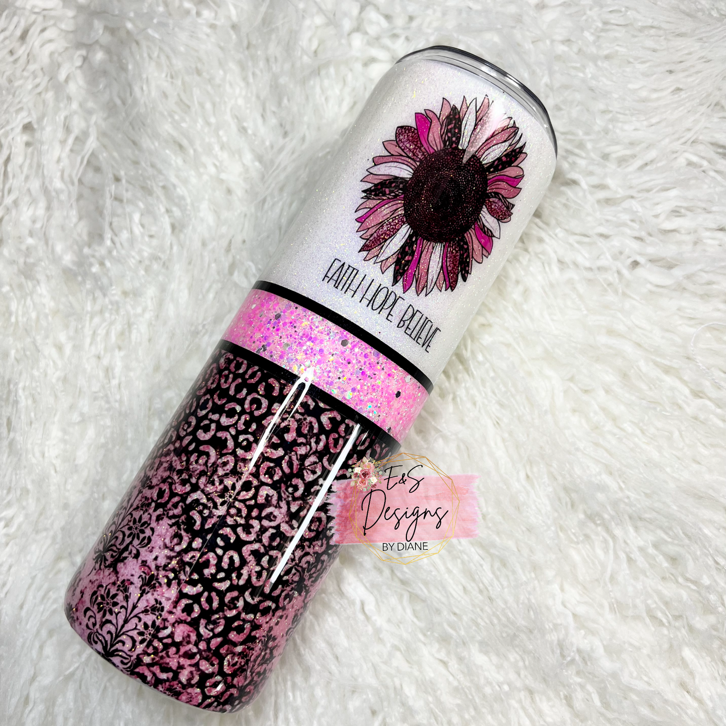 Faith, Hope, Believe Tumbler