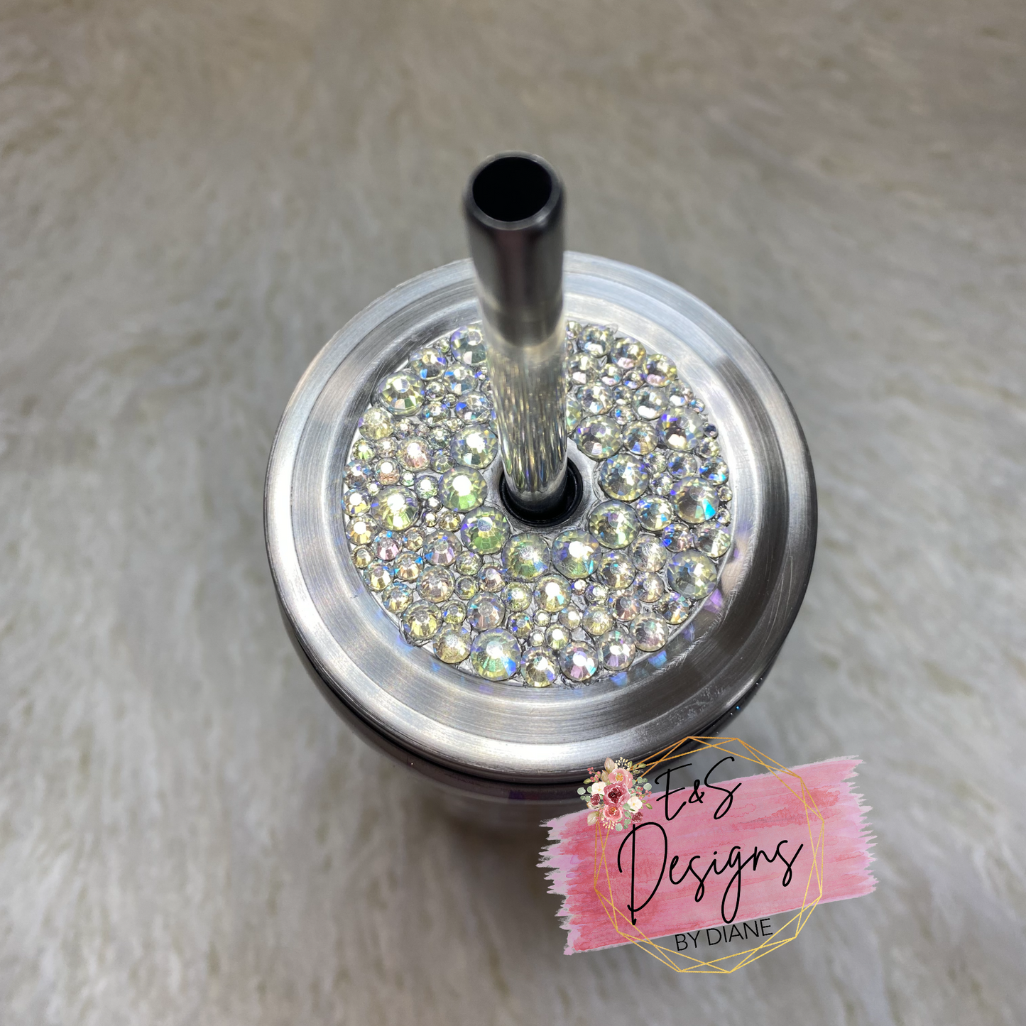 Faith Glitter Burst Tumbler