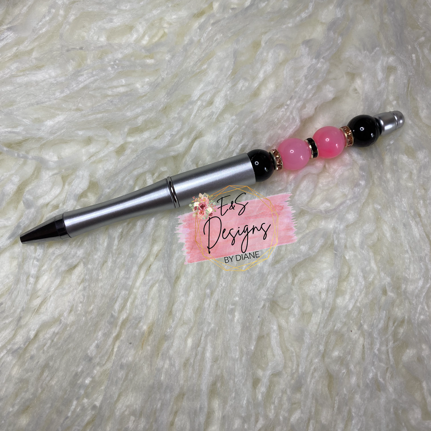 Silver 12mm Beaded Pen