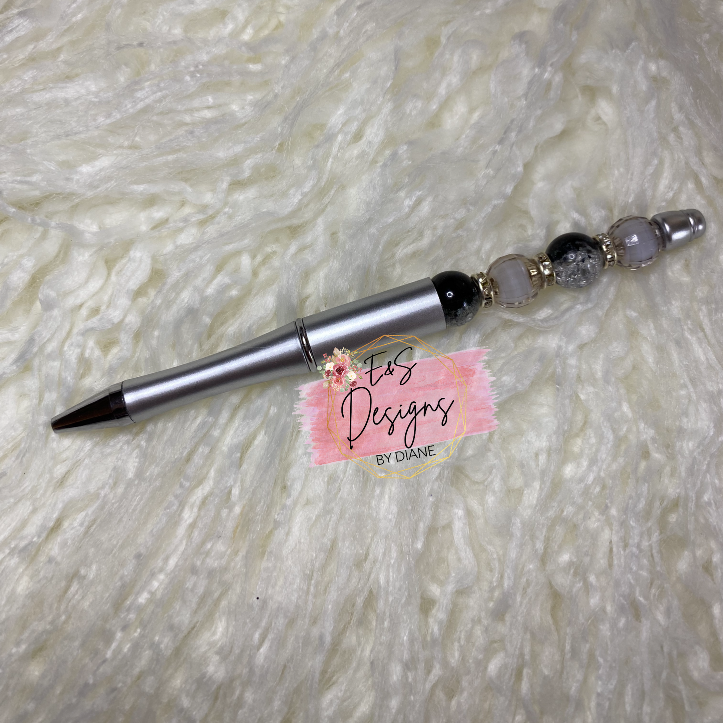 Silver 12mm Beaded Pen