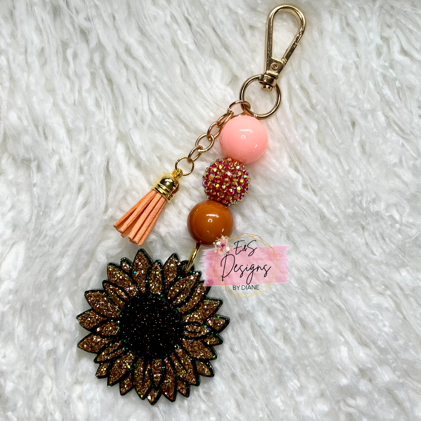 Sunflower Keychain