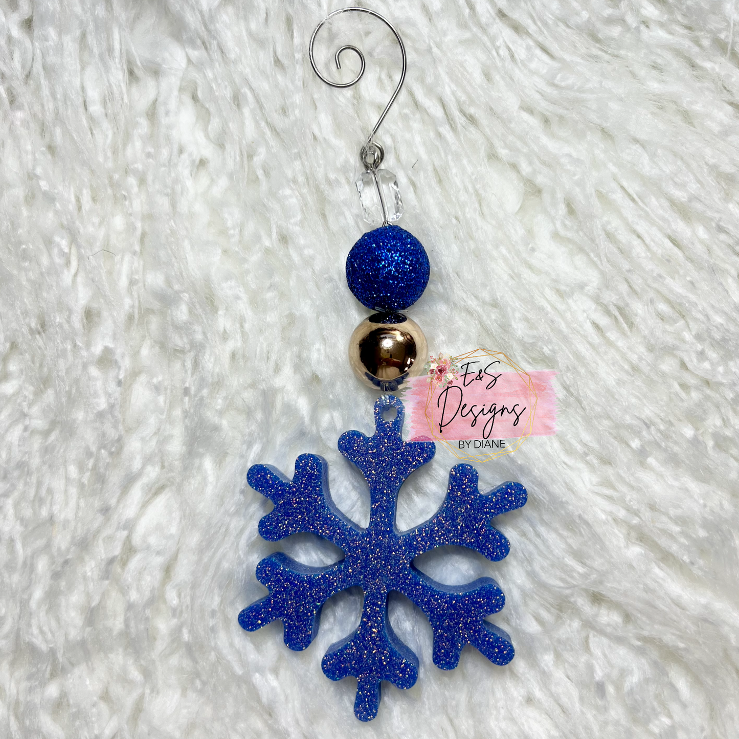 Resin Blue Ornament