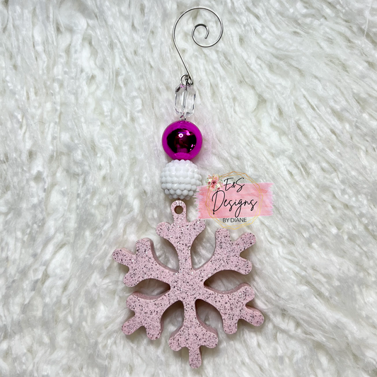 Resin Pink Ornament