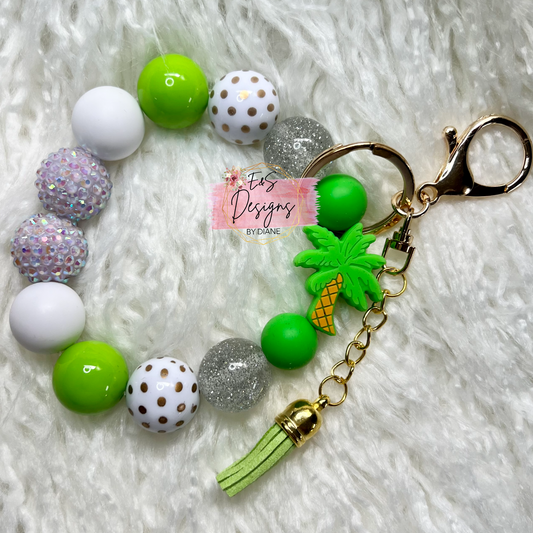 Palm Tree Wristlet Keychain