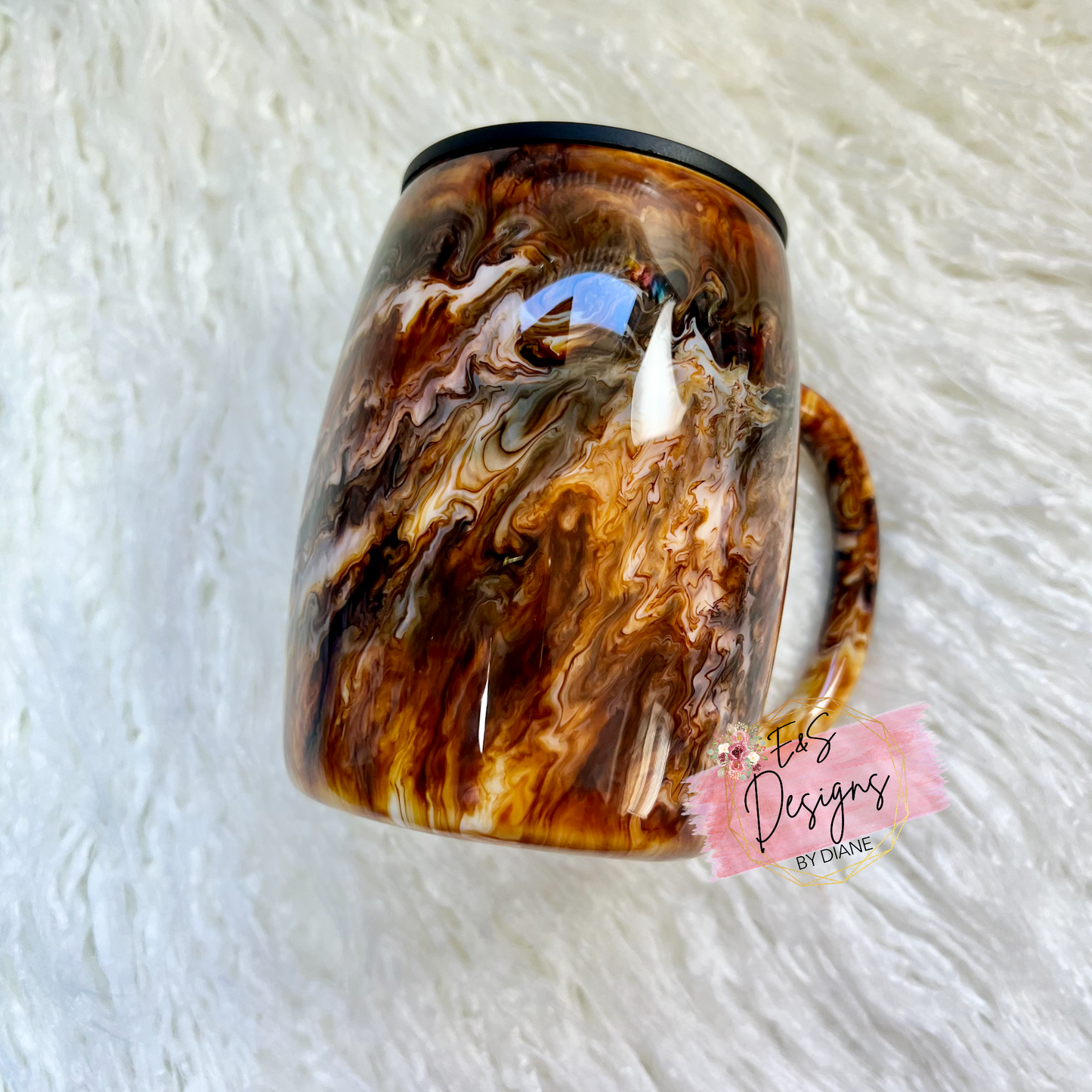 Alcohol Ink Coffee Tumbler