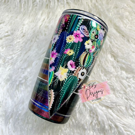 Cactus and Serape Tumbler