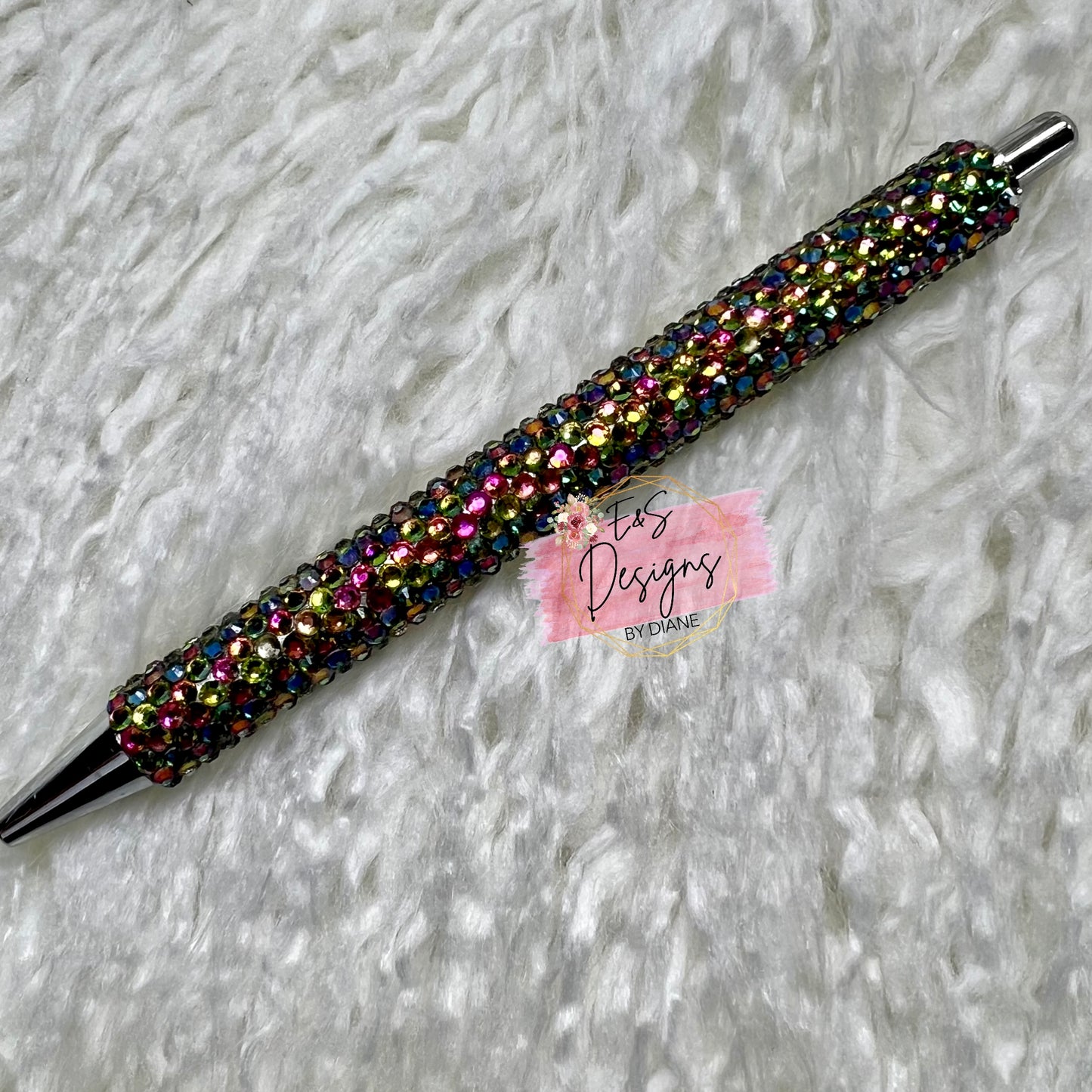 Color Shifting Rhinestone Pen