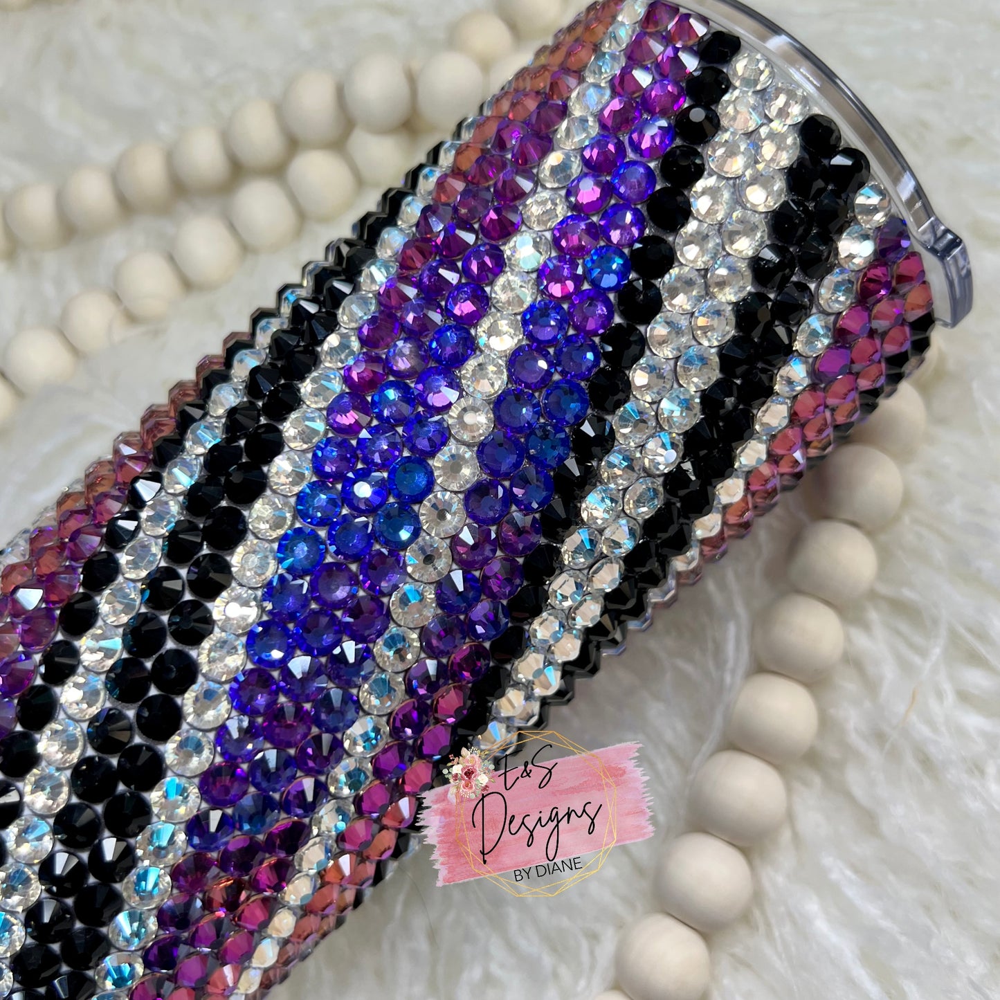 Purple Reign Rhinestone Tumbler