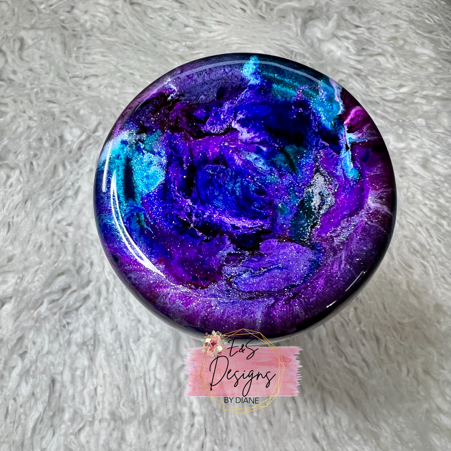 Blue and Purple Swirl Tumbler