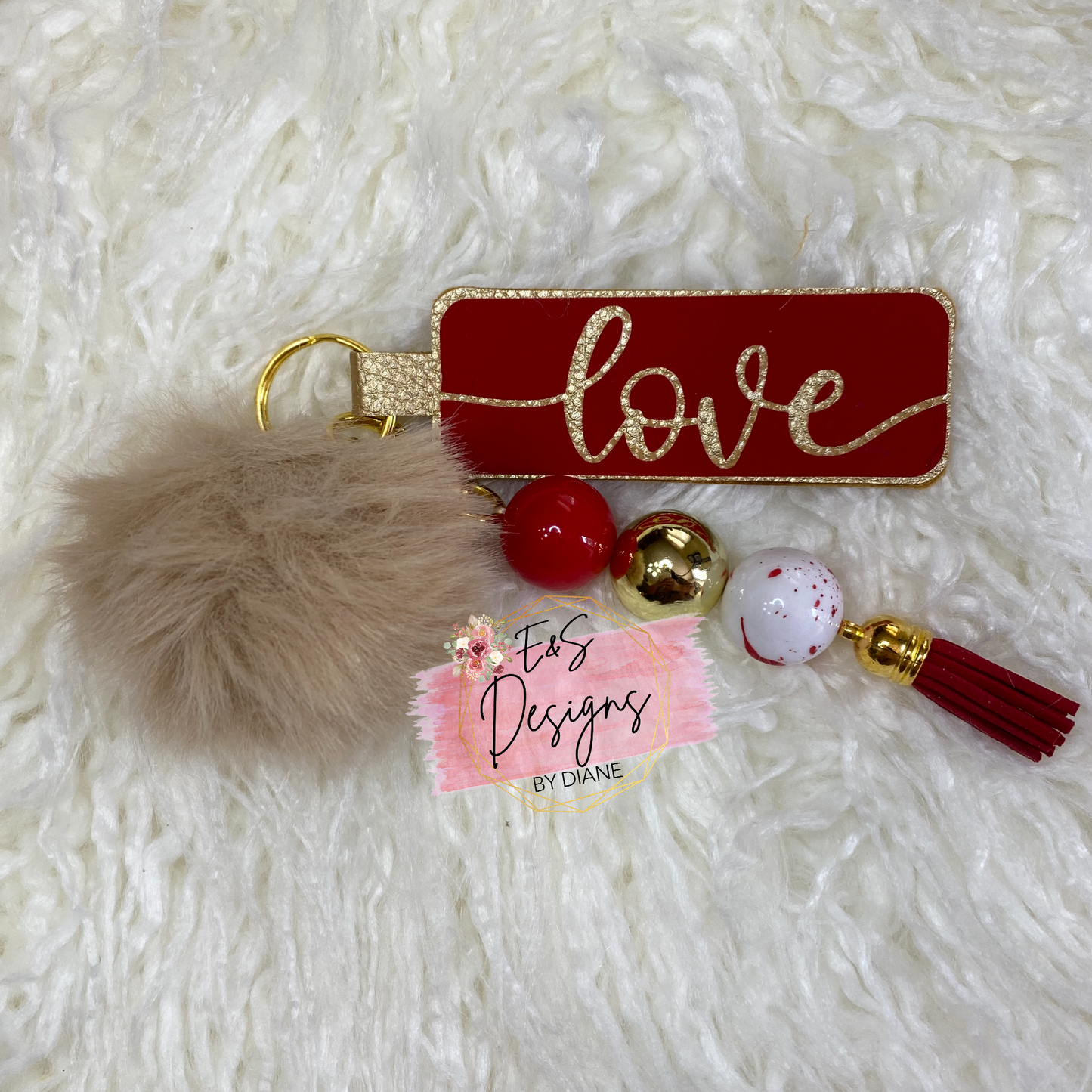 Red Love Keychain