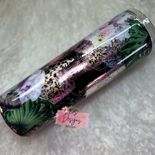 Foils and Flowers Tumbler