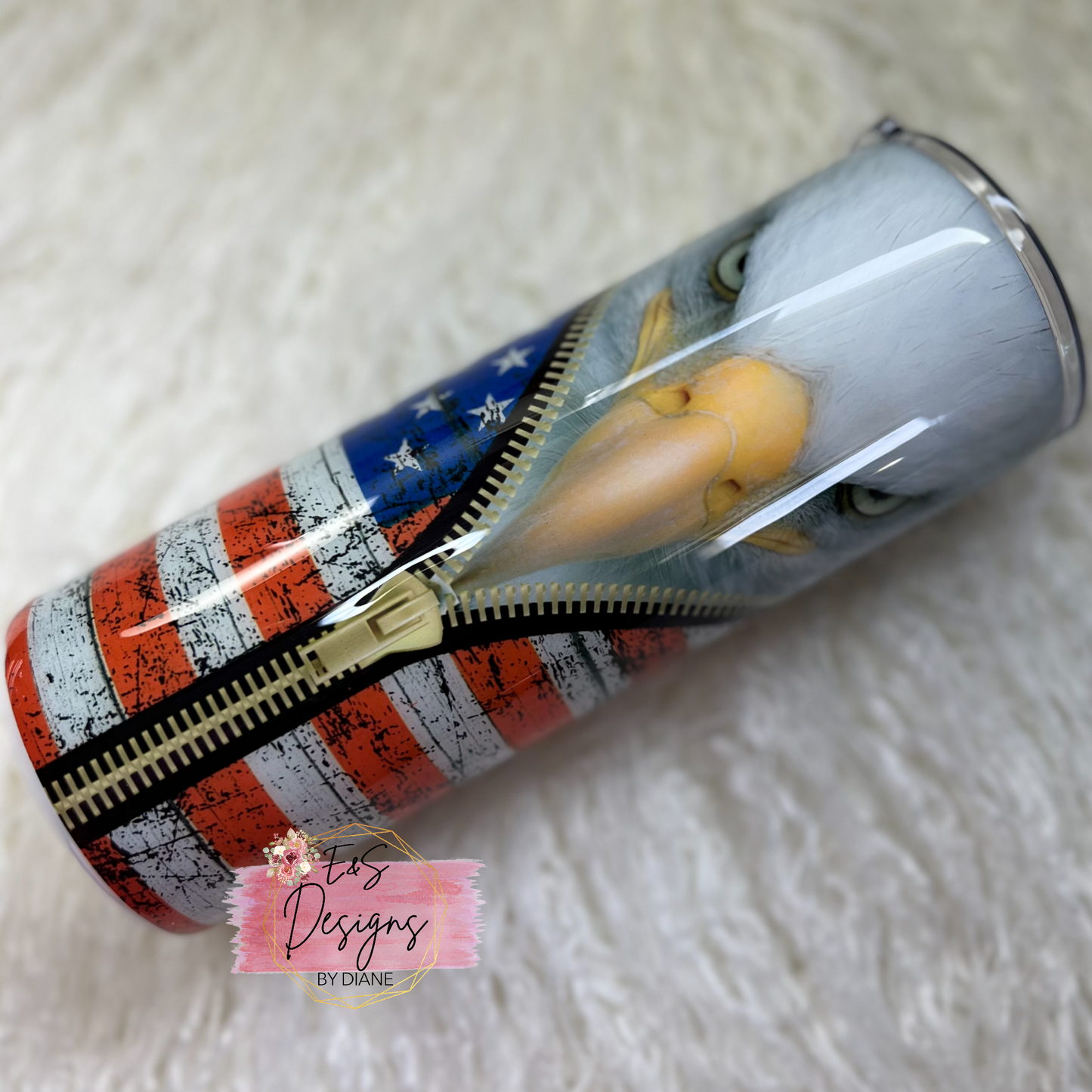 Eagle and American Flag Tumbler