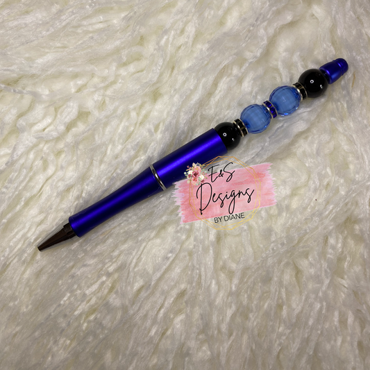 Royal Blue 12mm Beaded Pen