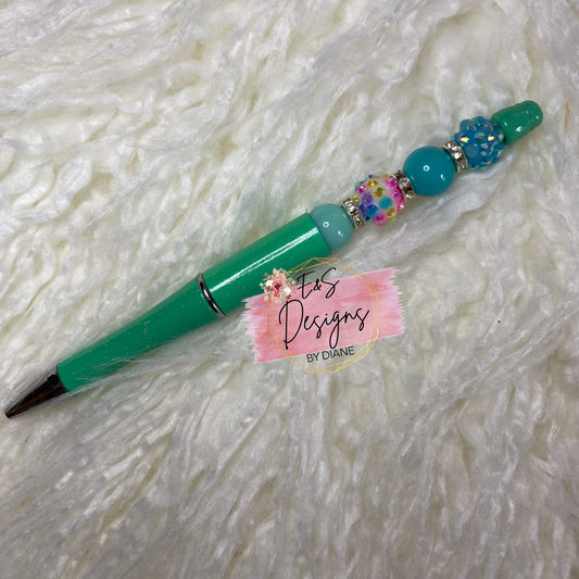 Mint 12mm Beaded Pen