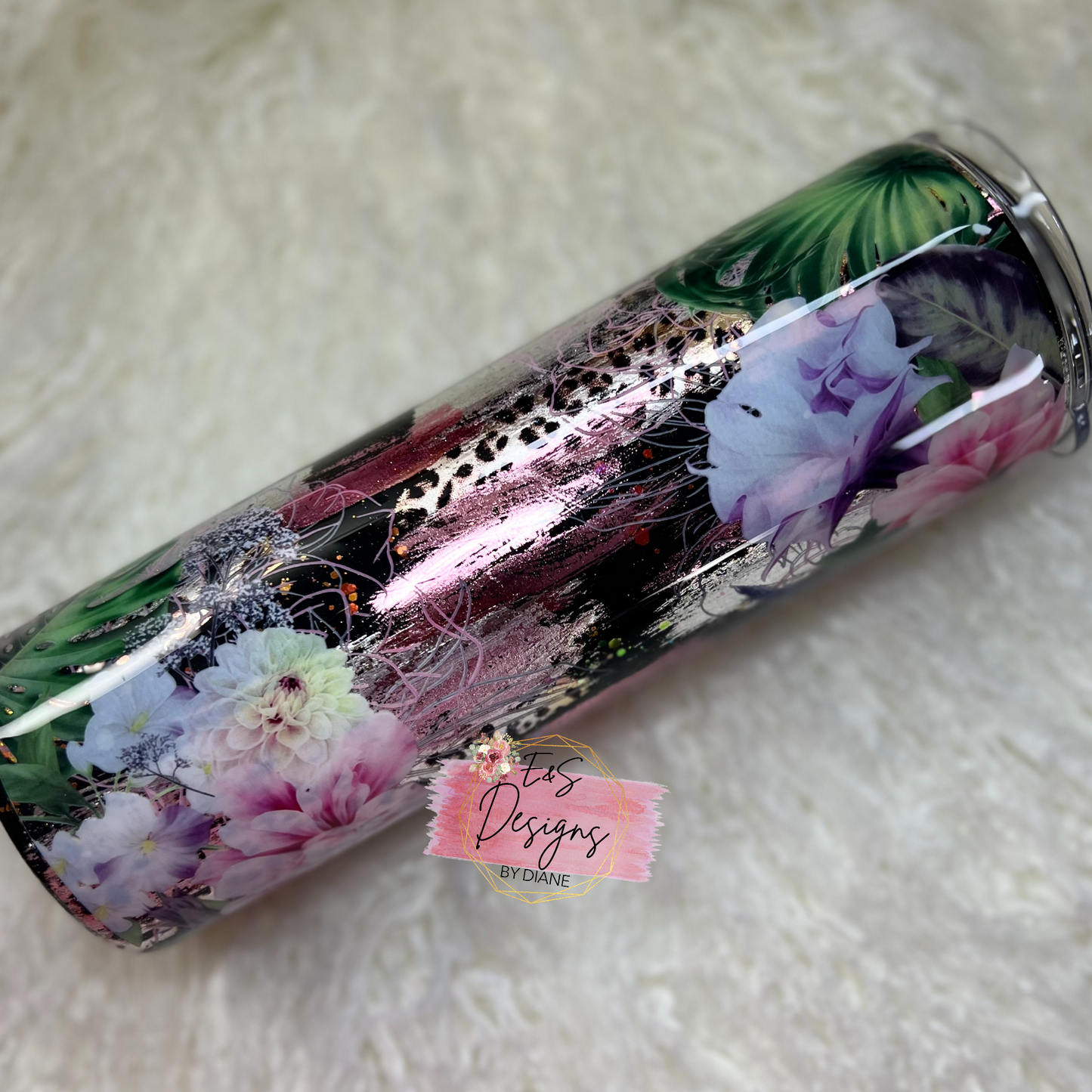 Foils and Flowers Tumbler