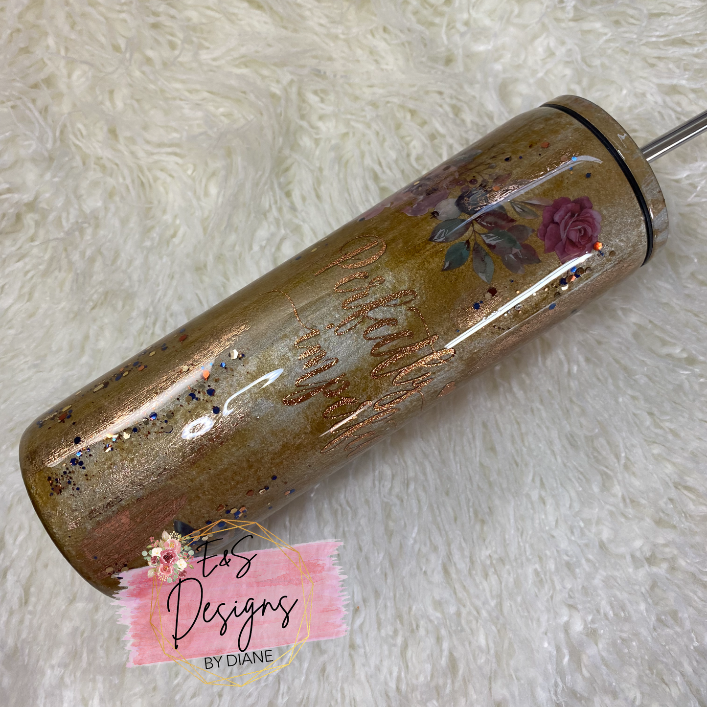 Rhinestone Perfectly Imperfect Tumbler