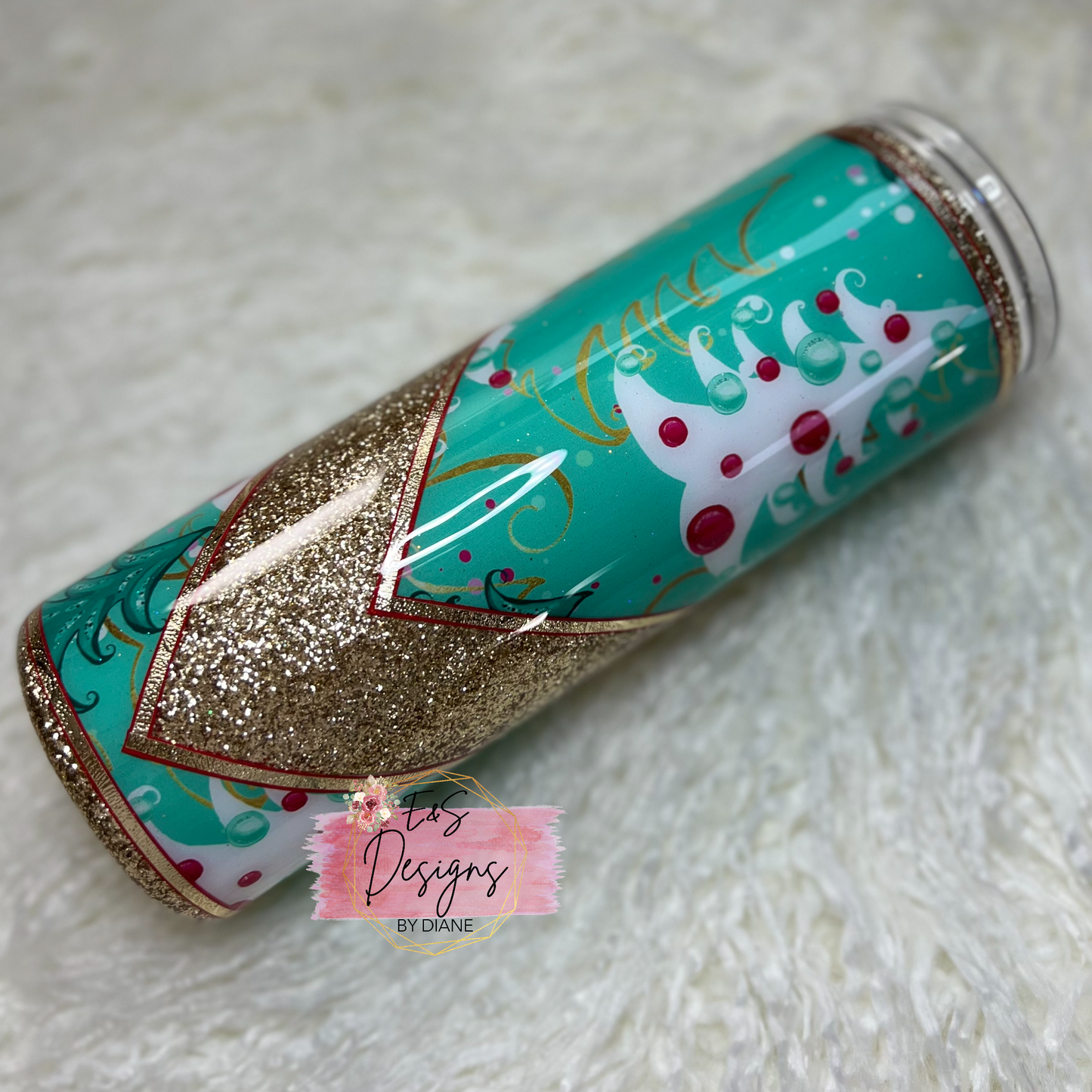 V Split Christmas Trees Tumbler